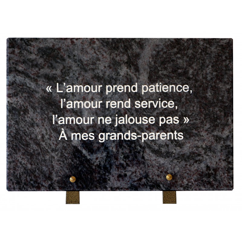 plaque funéraire personnalisée